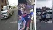 Chofer de combi se atora en el tráfico y culpa a los pasajeros: "Les dije para cortar camino"