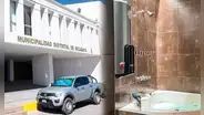 Arequipa: instalaron jacuzzi y máquina trotadora en despacho de alcaldía distrital
