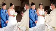 Novio sorprende a sacerdote tras afirmar que es obligado a casarse en plena ceremonia