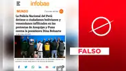 No, Infobae no informó sobre protestantes bolivianos y venezolanos detenidos en Perú