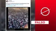 No, este video no muestra una manifestación en Perú: fue grabado en Senegal