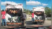 Camión de basura adornado con peluches causa sensación en redes: "El cementerio de corazones rotos"