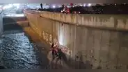 Dos personas quedaron atrapadas en una torrentera en Arequipa en medio de intensa lluvia