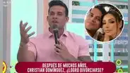 Christian Domínguez esperaría hasta que en su DNI figure como 'divorciado' para casarse con Pamela