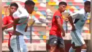 Piero Quispe recibió un terrible codazo y responde con un puñetazo a jugador de Cristal