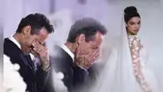 Marc Anthony se emocionó hasta las lágrimas al ver a Nadia Ferreira en el altar