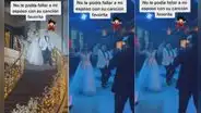 Recién casados hacen su entrada con tema de "Dragon Ball GT" y se vuelven un éxito