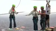 Brunella molesta con compañeros de "América hoy" por mandarla a cumplir reto de altura: "Da miedo"