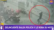 San Martín de Porres: delincuente balea a policía y le roba su moto en plena intervención