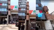Joven muestra la construcción del edificio 'más delgado' de Lima: “La criollada no tiene límites”