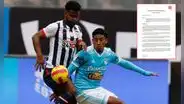 Alianza Lima niega que haya pedido a la FPF reprogramar el partido contra Sporting Cristal