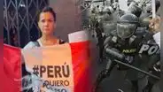 Mónica Sánchez denuncia represión durante protesta y daño a su bandera: "Injustificable"