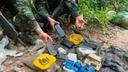 Allanan un laboratorio para producir una tonelada de cocaína, en medio de la selva