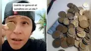 Joven muestra cuánto gana al hacer dominadas en los semáforos y deja en shock a todos