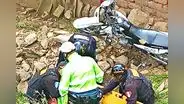 La Libertad: policía queda grave tras caer a un barranco con su motocicleta
