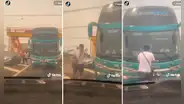 Joven corre, se para frente a bus de CIVA y ruega para que lo dejen subir: así reaccionó el chofer