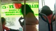 Mujer se sube a bus en ropa interior 'al no soportar intensa ola de calor' que azota a Chile