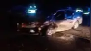 Familia se salva de morir tras violento choque con auto conducido por sujeto en estado etílico