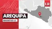 Temblor de magnitud 4.3 se sintió en Arequipa hoy, según IGP