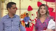 Novio de Fátima Aguilar la sorprende en vivo y ella revela que pasaron por una crisis
