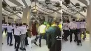 Perrito se suma a la fiesta y baila al lado de su dueño el día de su boda