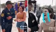 Joven lanza piropo a policía en San Valentín, pero este le responde: "No, no hay carro para llegar a mi corazón"