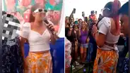 Azucena Calvay cantó en actividad benéfica de niño diagnosticado con leucemia