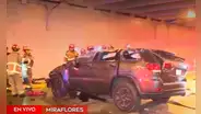 Vía Expresa: vehículo cayó desde puente Aramburú cuando huía de la Policía en San Isidro