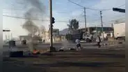 Paro en La Libertad: manifestantes intentaron bloquear carretera Panamericana Norte