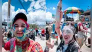 “Qué locazo, tío”: tiktoker español Kevin GG se muestra bañado en pintura en carnavales de Cajamarca