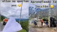 "Ellos no querían paz": motociclista termina mojado en su viaje rumbo al carnaval de Cajamarca