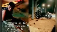 Callao: joven universitaria queda gravemente herida tras accidente en moto en la Costa Verde