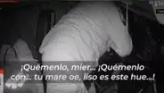 ¡Baja, pe, mie...! Impactante video muestra cómo vándalos apedrean a camión tras bloquear vía