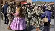 Policías y grupo de ciudadanos bailaron en plaza de Puno: “Somos hermanos”
