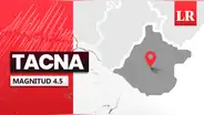 Temblor de magnitud 4.5 se sintió en Tacna hoy, según IGP