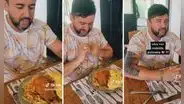 Joven chileno prueba por primera vez tallarines rojos y su reacción se vuelve viral: "Qué rico"