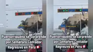 Puertorriqueño ve semáforo con contador en Perú y termina deslumbrado: "Que lo pongan en EE. UU."