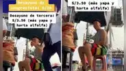 Joven recomienda a congresistas tomar desayuno de S/3,50 con “harta alfalfa”