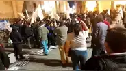 Ciudadanos denuncian agresión de apristas que marchaban por el centro de Arequipa