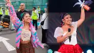 Fans de Milena Warthon alborotan el Jorge Chávez tras su llegada a Lima con Gaviota de Plata