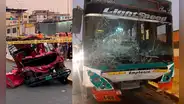 Rímac: choque entre bus y mototaxi deja 2 muertos y un herido