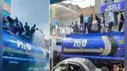 “Juliaca es otro nivel”: ciudadanos usaron cisterna para celebrar carnavales en Puno