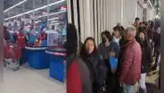 Ciudadanos realizaron largas colas para ingresar a Plaza Vea que volvió a abrir en Juliaca