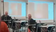Maestro olvida apagar el proyector y muestra fotos de mujeres desnudas en plena clase