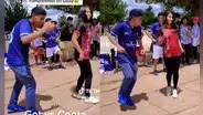 Estudiantes participaban en campeonato deportivo, pero terminan compitiendo en danza