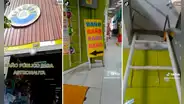 ¡Solo en Perú! Alquila un baño, pero se sorprende al subir por una escalera de emergencia para entrar