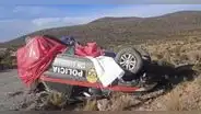 Tacna: patrullero vuelca en persecución a sospechosos en carretera a Huaytire