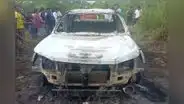 Hallan camioneta calcinada, pero sus 2 ocupantes están desaparecidos