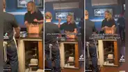 Mujer agrede a trabajador de pizzería por ver programa en español: "No daré mi dinero a un ilegal"