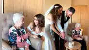 Novia recrea su boda en geriátrico para su abuela con demencia: "Fue completamente mágico"